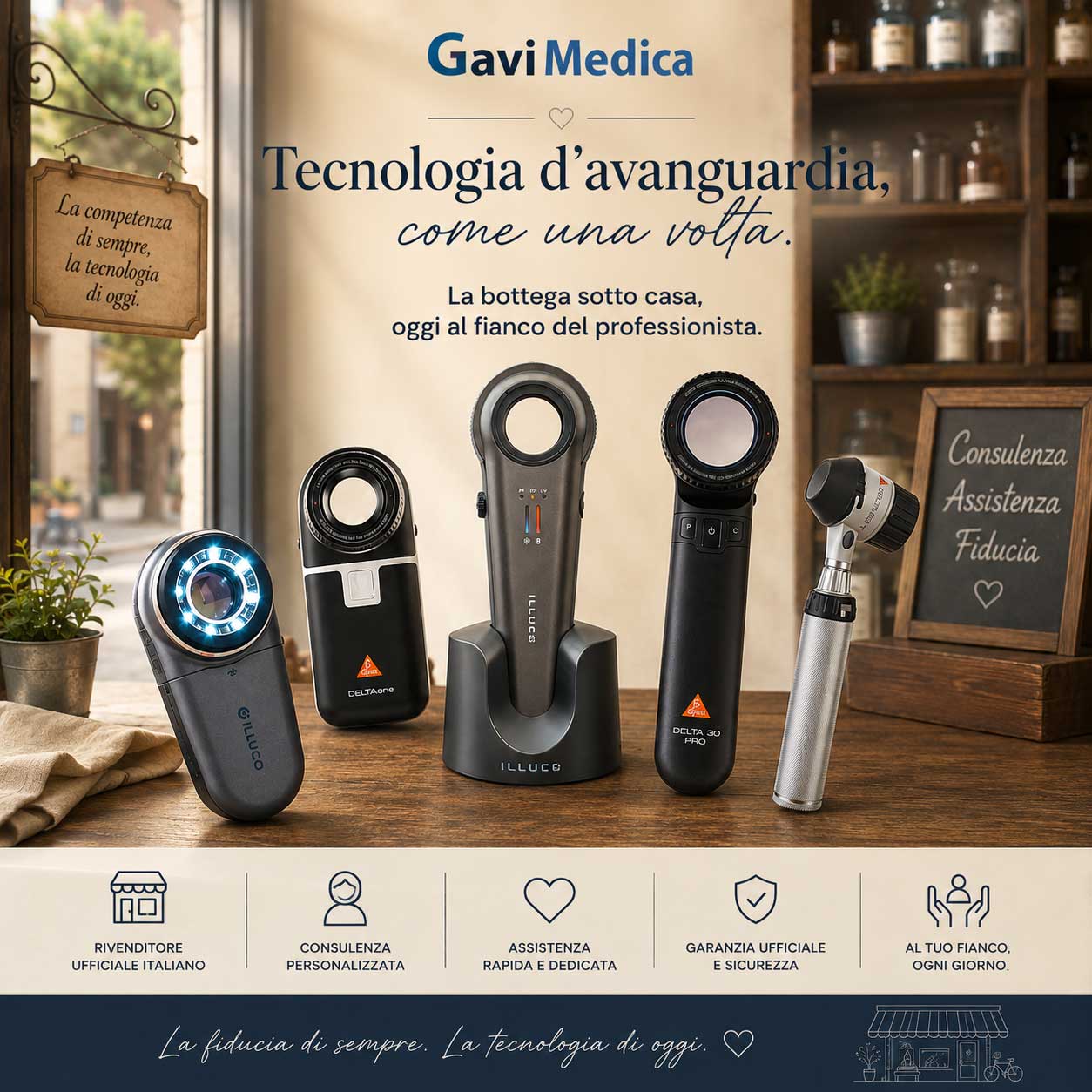 Il tuo Dermatoscopio nella bottega sotto casa.