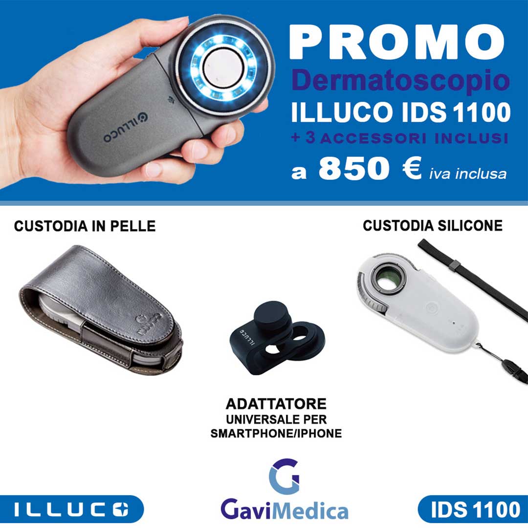 PROMO-Kit-Dermatoscopio-Illuco-IDS-1100 - 3-Accessori