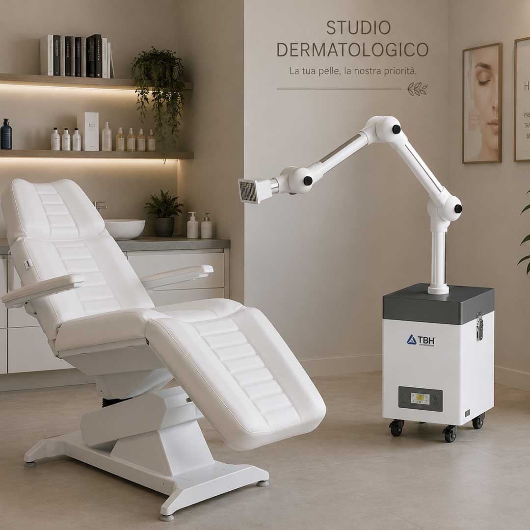 TBH Health Basic – Aspiratore di Fumi Medicale con Filtro HEPA H13