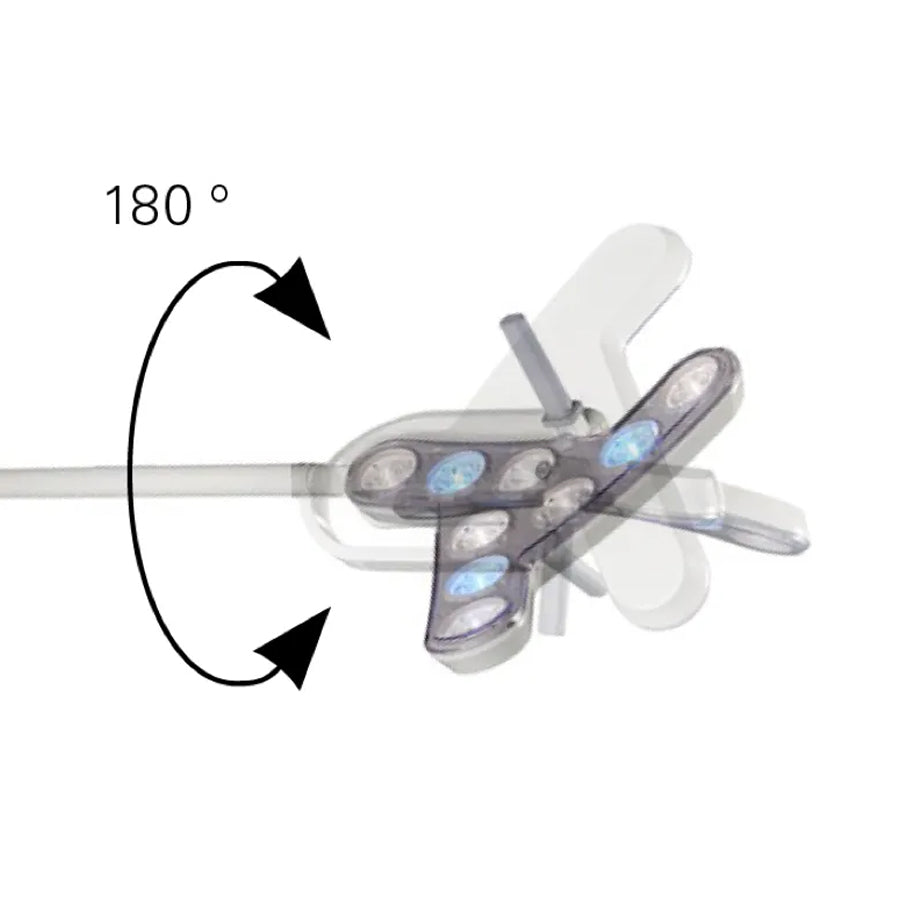Lampada TRIANGO 100 con luce LED - Soffitto/parete o Stativo con ruote